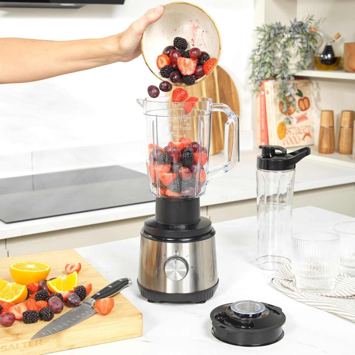Salter 4 in1 Fruit Juicer & Smoothie Maker 400W Salter