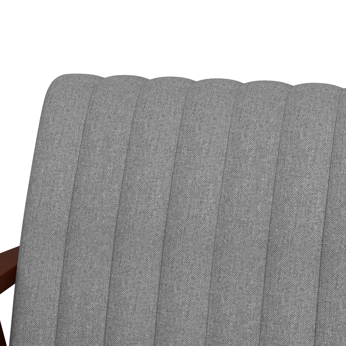 HOMCOM Modern Accent Chair Upholstered Armchair for Bedroom Living Room Grey HOMCOM