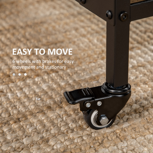 Mobile Drop Leaf Table Folding Kitchen Table Extendable Dining Table HOMCOM