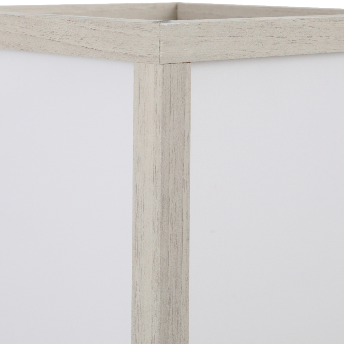 4-Tier Floor Lamp, Floor Light with Storage Shelf White and Oak 3-Tier HOMCOM