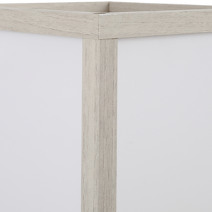 4-Tier Floor Lamp, Floor Light with Storage Shelf White and Oak 3-Tier HOMCOM