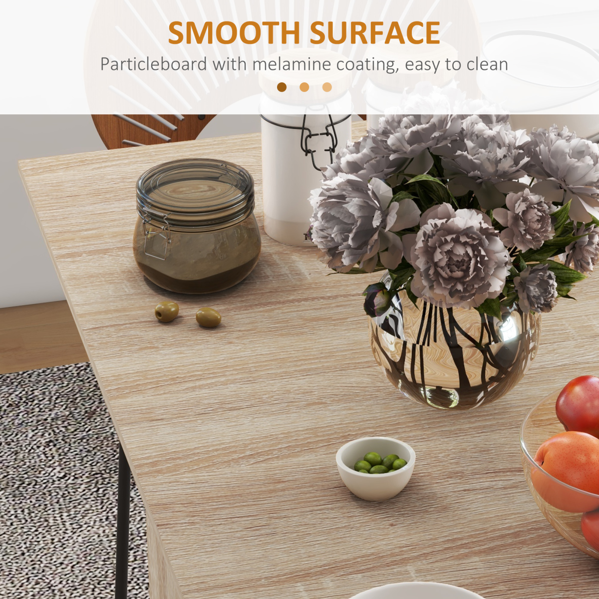 Mobile Drop Leaf Table Kitchen Table Extendable Dining Table w/ Shelves, Wheels HOMCOM