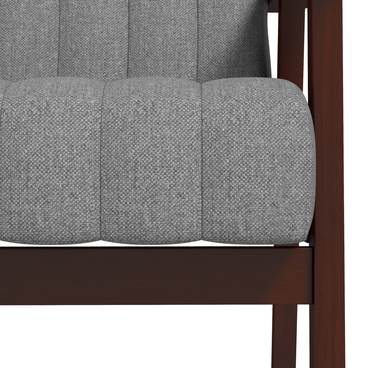 HOMCOM Modern Accent Chair Upholstered Armchair for Bedroom Living Room Grey HOMCOM