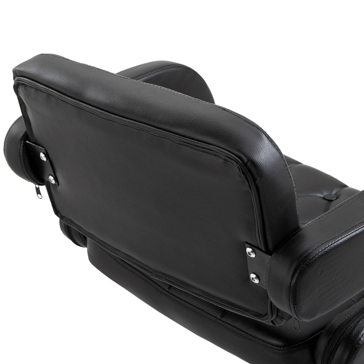 HOMCOM Adjustable Height Barstool Steel Pole PU Leather Bistro Home Kitchen HOMCOM