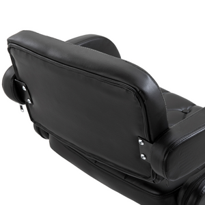 HOMCOM Adjustable Height Barstool Steel Pole PU Leather Bistro Home Kitchen HOMCOM