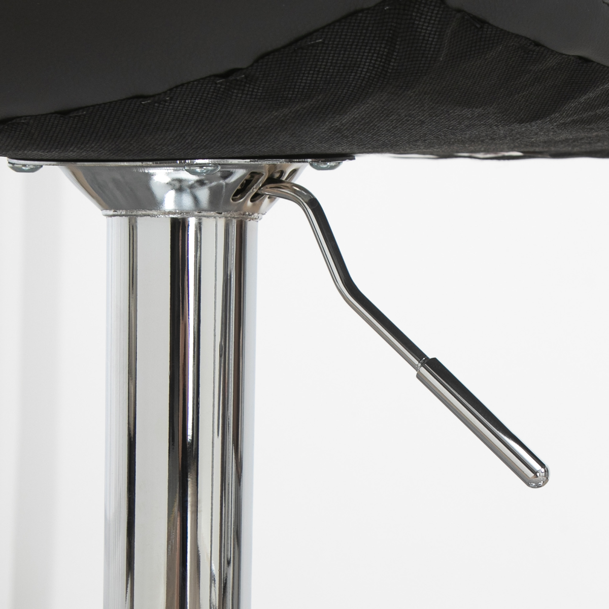 Set of 2, Adjustable Breakfast Dining Stools Swivel and Footrest, Grey HOMCOM