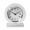 Wm.Widdop Round Glass Mantel Clock
