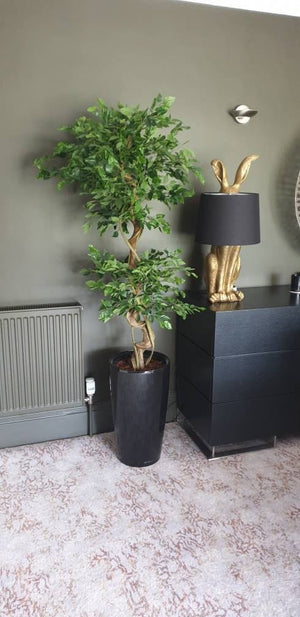 150cm Twisted Trunk Artificial Japanese Fruticosa Style Ficus Tree Leaf