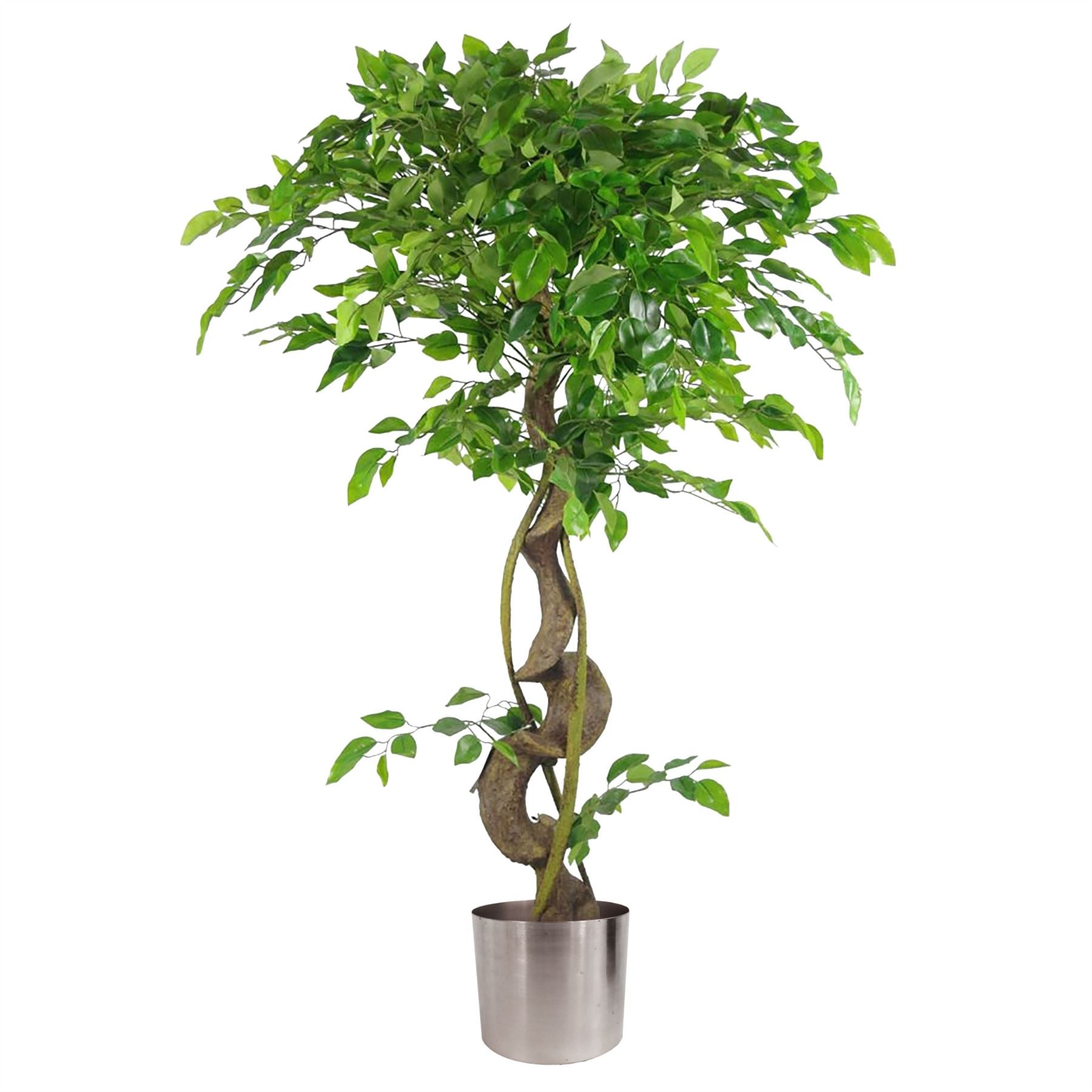 120cm Twisted Trunk Artificial Japanese Fruticosa Style Ficus Tree Leaf