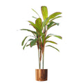 100cm Artificial Realistic Dracaena Tropical Plant with Copper Metal Plater Leaf