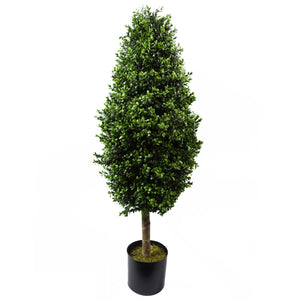 120cm Buxus Ball Cone Artificial Tree UV Resistant Outdoor Leaf