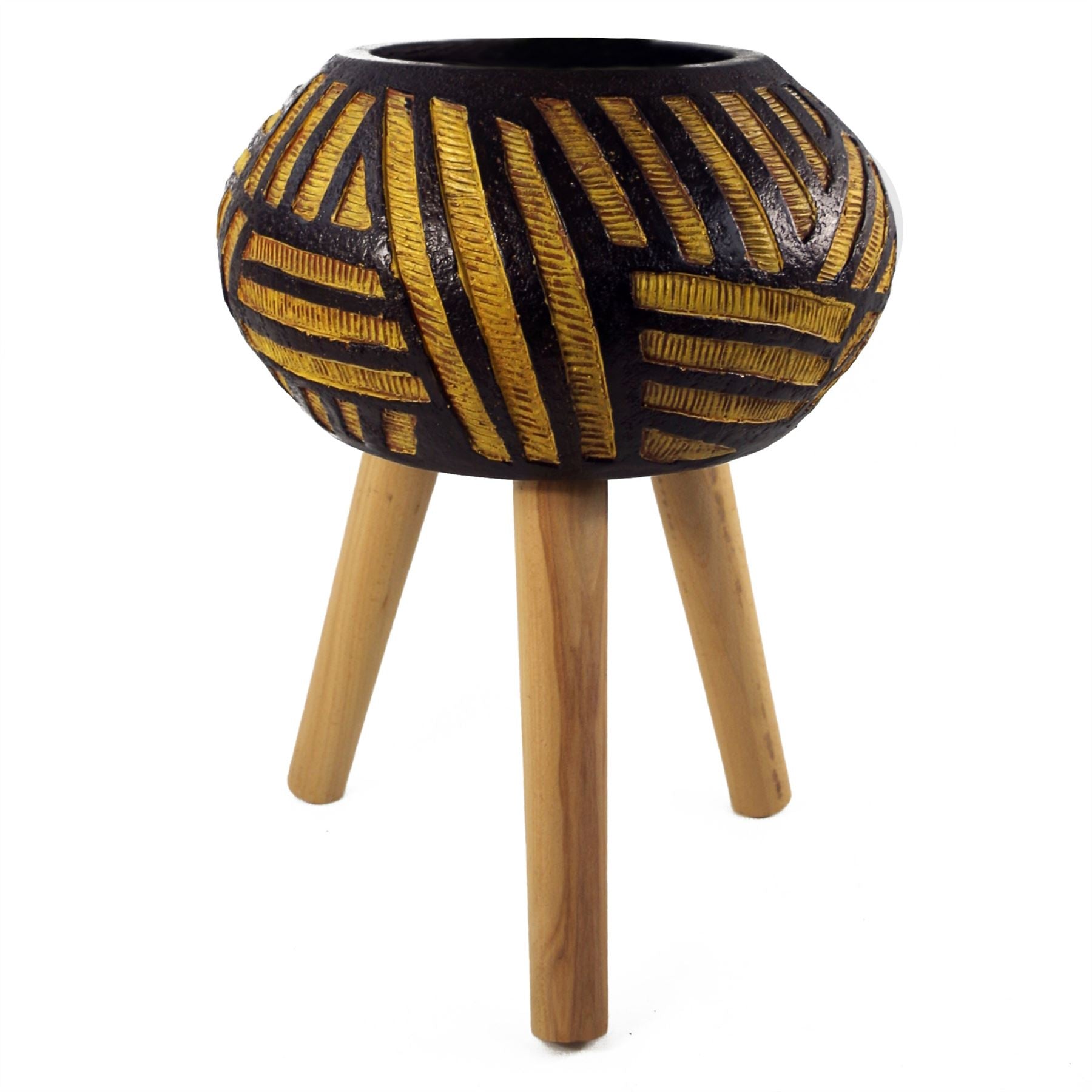 45cm x 34cm Bali Composite Oval Large Planter Leaf