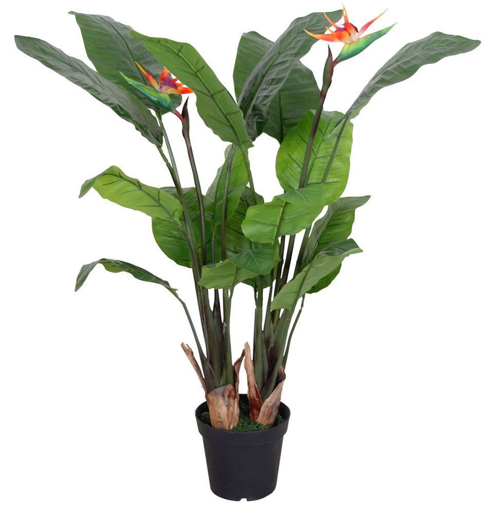 120cm (4ft) Artificial Bird of Paradise Plant (Strelitzia) - Extra Large Leaf