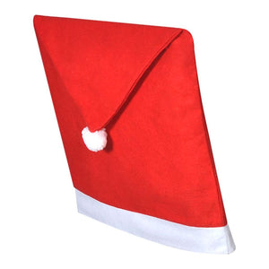 6 Santa Claus Hat Chair Back Covers vidaXL