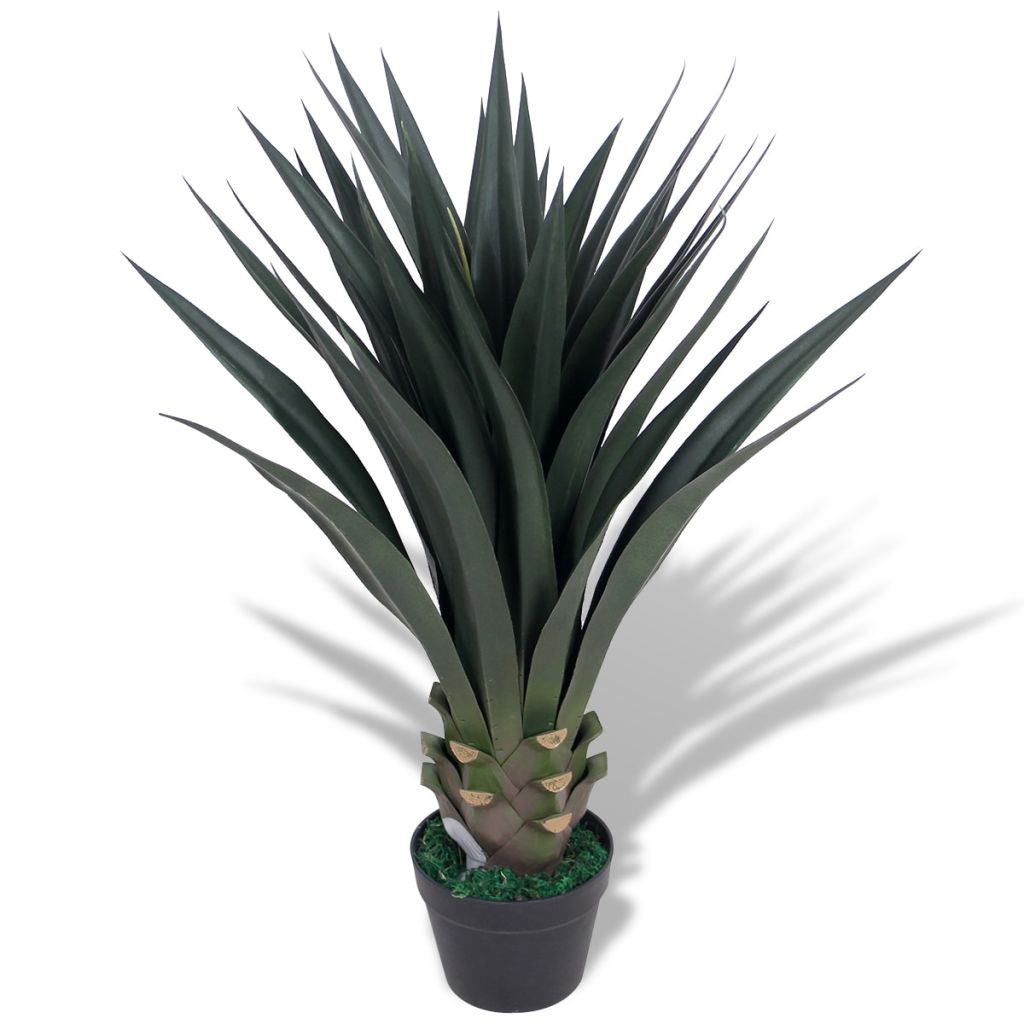 Artificial Yucca Plant with Pot 90 cm Green vidaXL