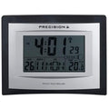 Precision Radio Controlled Wall Desk Clock, Day/date, Temperature Digital Display Alarm Clock AP046 Precision