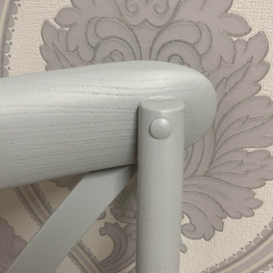 GREY FRENCH CROSS BACK CHAIR L46 x W49 x H88 cm MSL