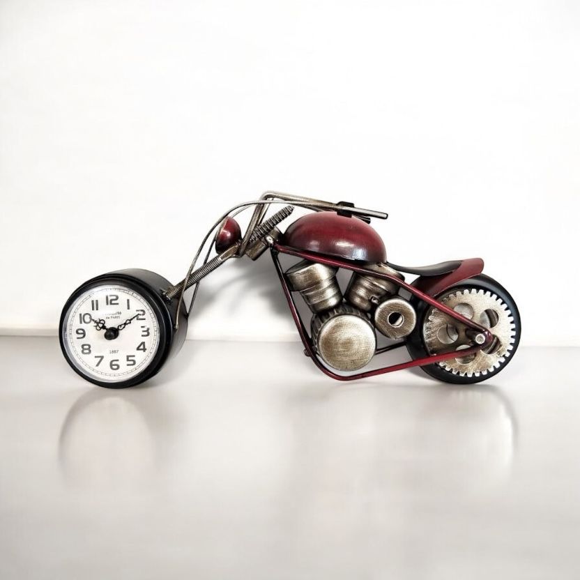 35CM TABLE CLOCK Motor Bike