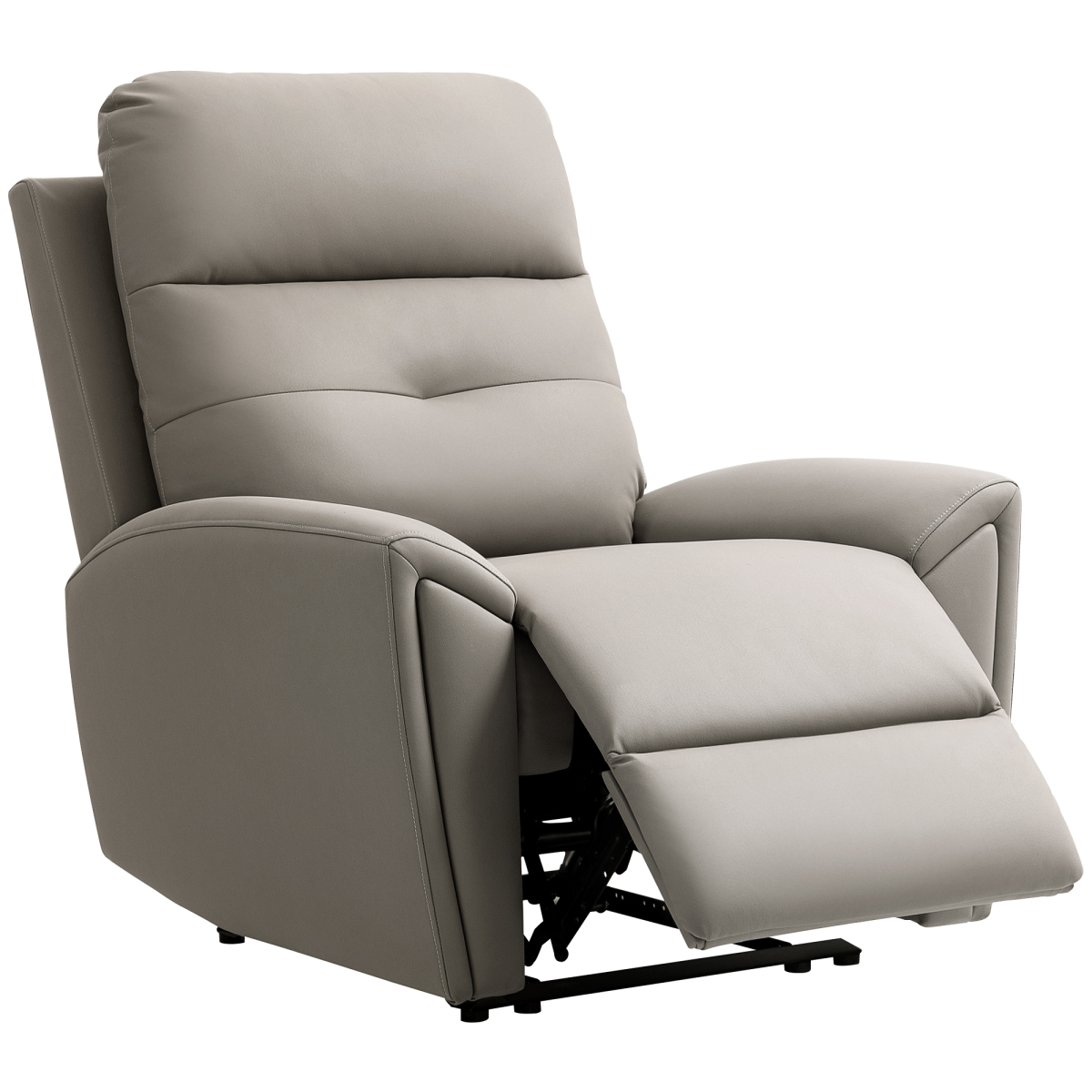 HOMCOM Recliner Armchair, Manual Reclining Chair for Living Room, Grey HOMCOM