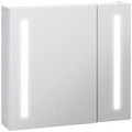 kleankin LED Illuminated Mirror Cabinet  Lights, Touch Switch, for Bathroom Unbranded