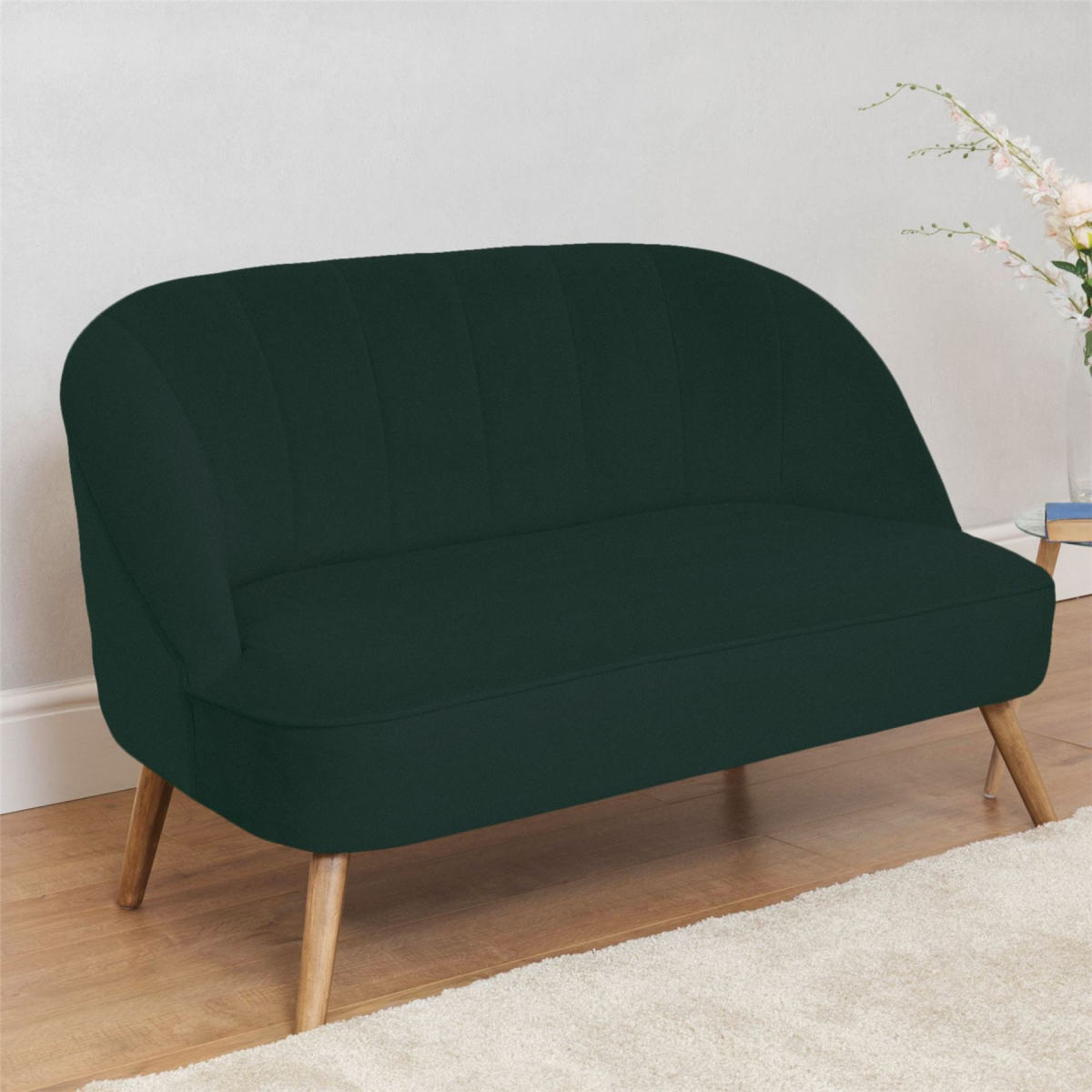 2-Seater Sofa Green Widdop