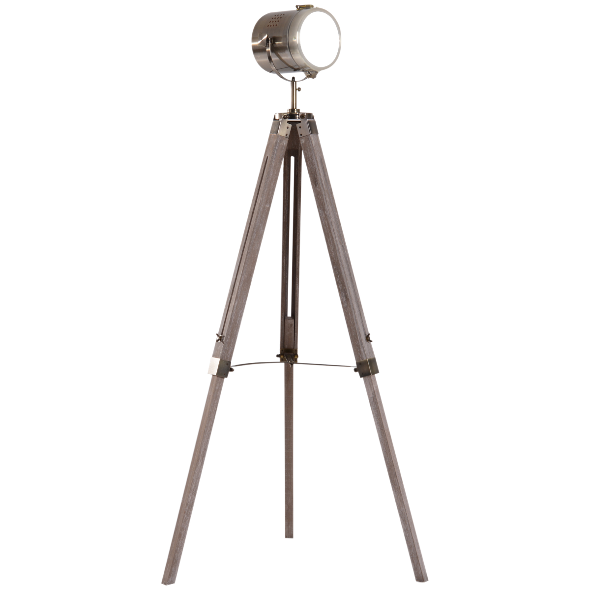 Tripod Floor Lamp, 65L,Wood/Bronze Colour HOMCOM