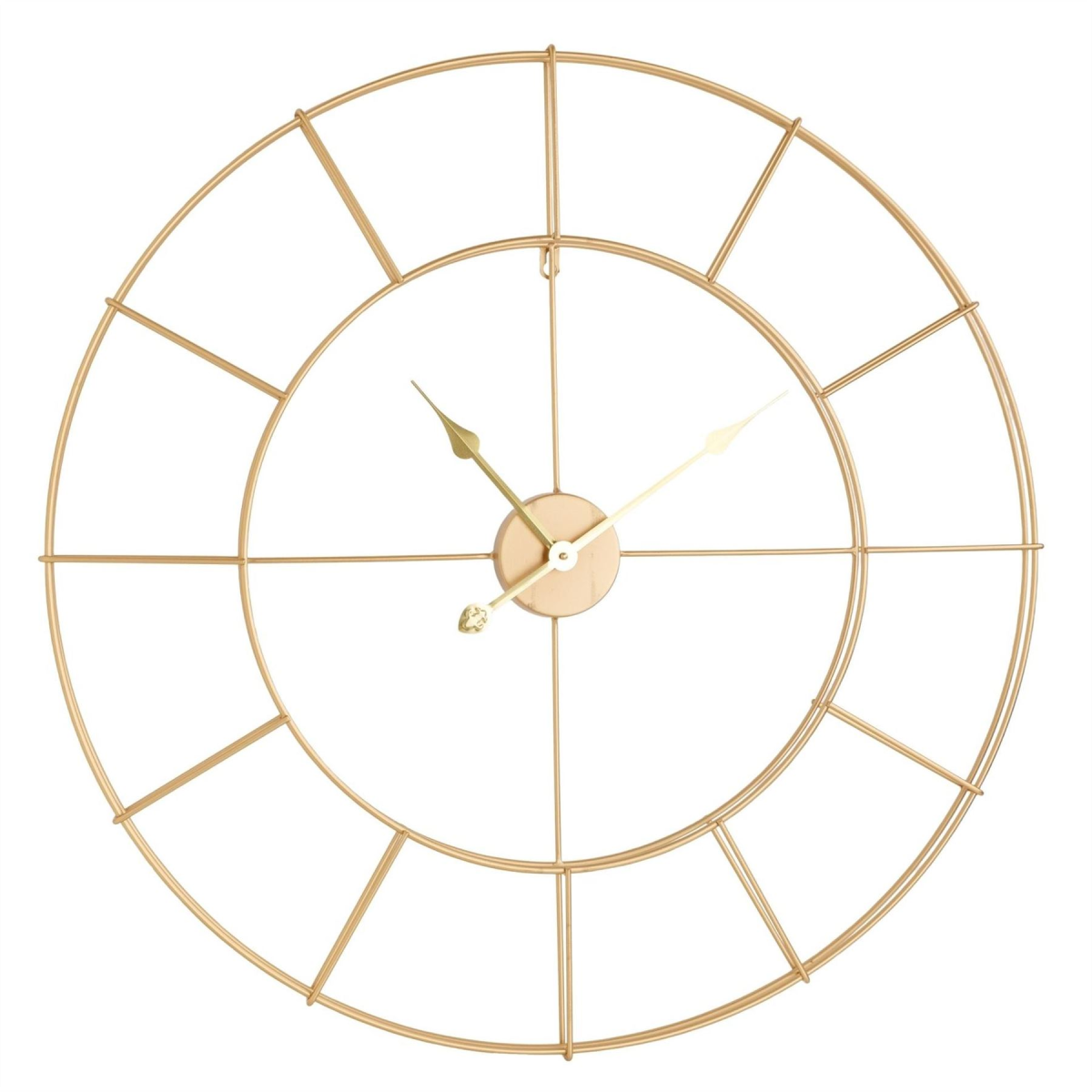 Hometime Gold Skeleton Wall Clock 80cm Widdop