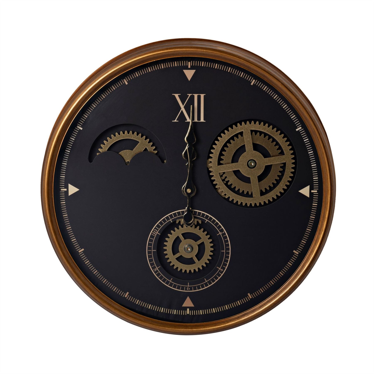 Wm Widdop Wall Clock with Moving Gears 50 cm Widdop