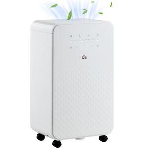 HOMCOM 10L/Day Protable Quiet Air Dehumidifier with Purifier, Timer, 5 Modes HOMCOM