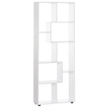 Multipurpose 8-Grid Bookshelf Decorative Shelf, Bathroom, Kitchen White Unbranded
