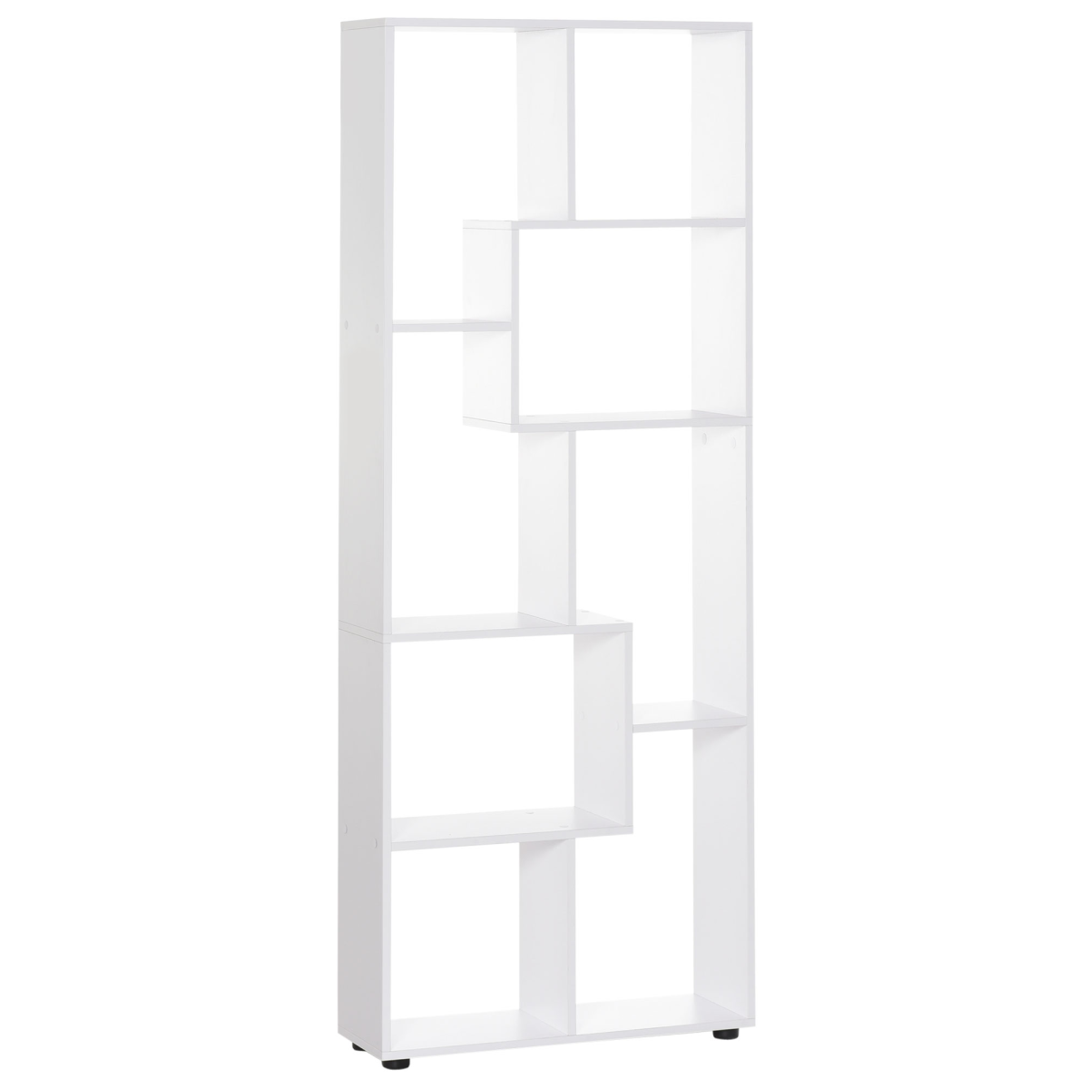 Multipurpose 8-Grid Bookshelf Decorative Shelf, Bathroom, Kitchen White Unbranded