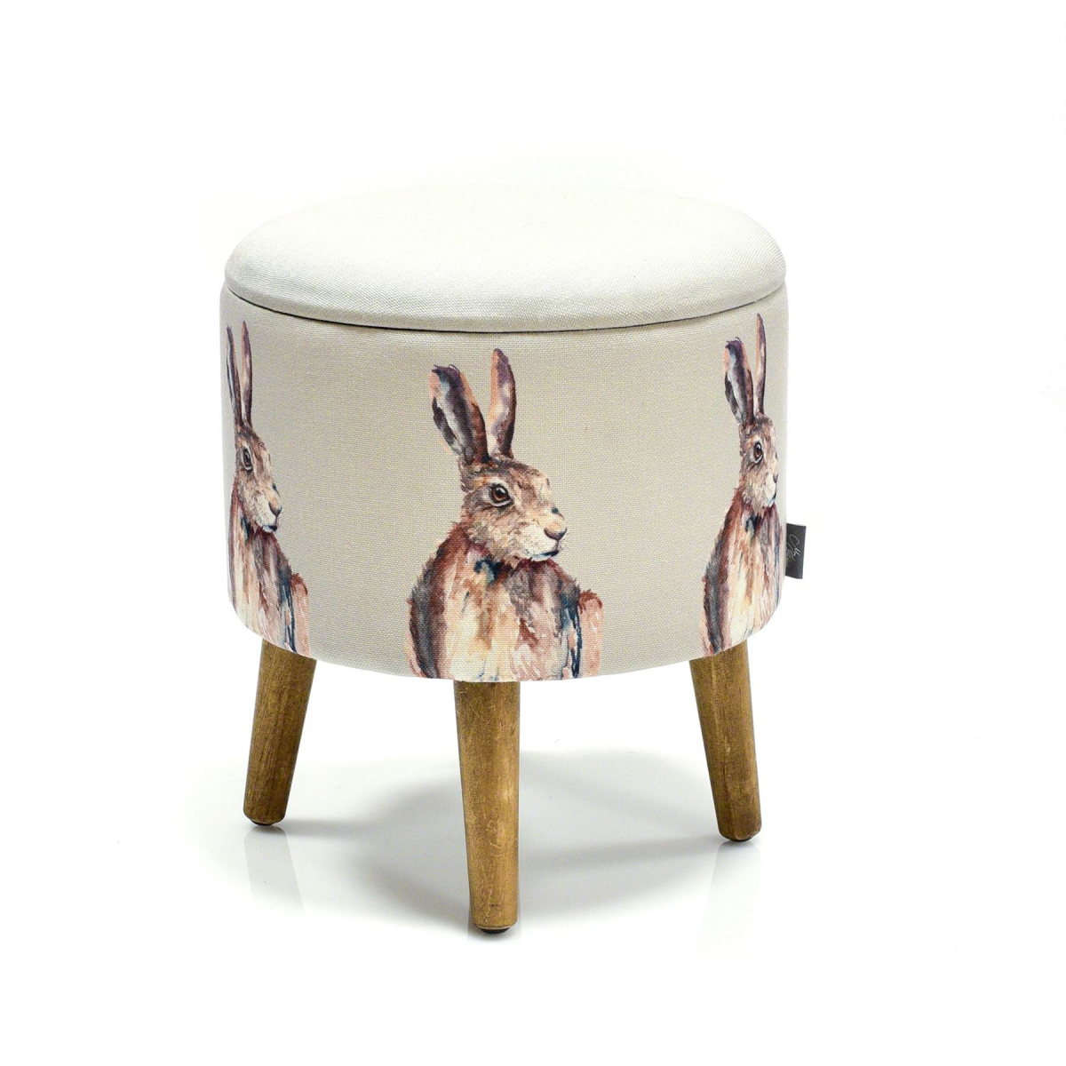 Meg Hawkins Storage Footstool - Hare Widdop
