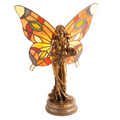 Juliana Tiffany Lamp Fairy Carrying Flowers Orange Widdop