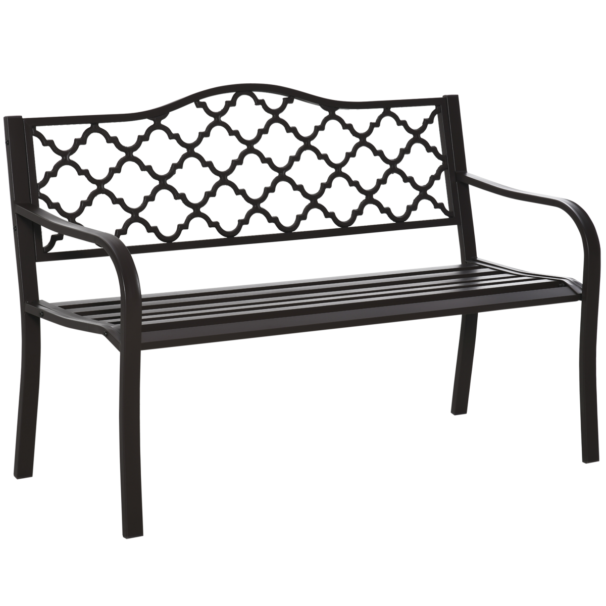 Cast Iron Front Porch Bench Mesh Patio Folding Rocking Set Lawn Furniture Outsunny