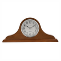 Napoleon Oak Finish Wooden Mantel Clock with Arabic Dial Widdop