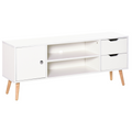 Modern TV Stand  Storage Shelf Media Console Table Entertainment Center Homcom