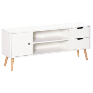 Modern TV Stand  Storage Shelf Media Console Table Entertainment Center Homcom