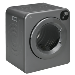 HOMCOM 6kg Vented Tumble Dryer with 7 Dry Programmers for Small Spaces Grey HOMCOM